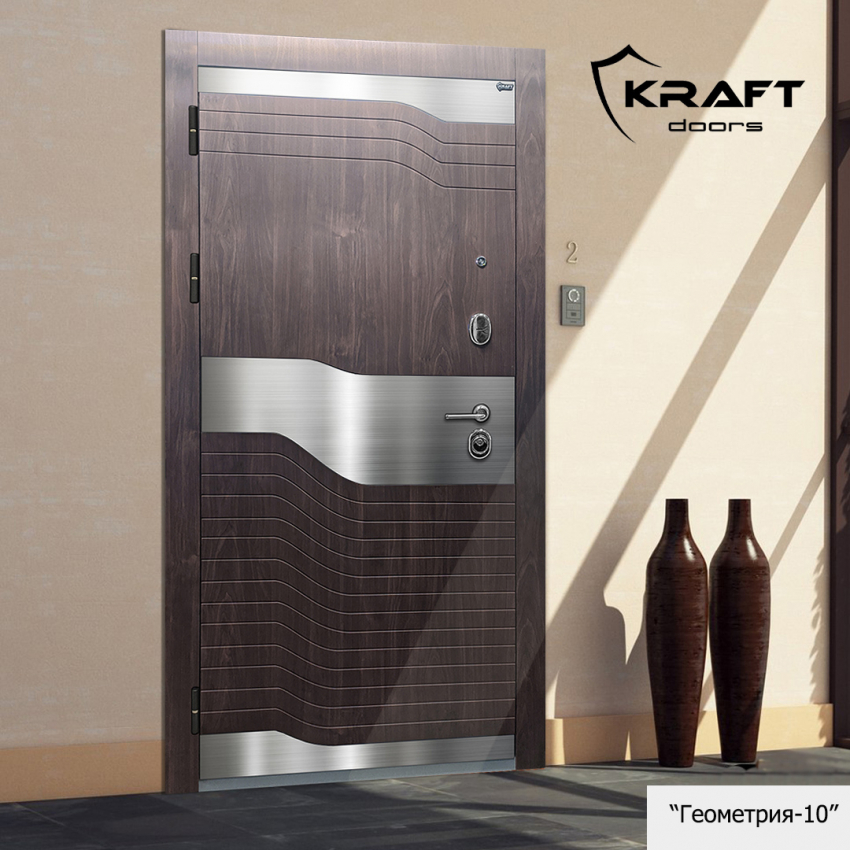Дверь входная KRAFT "Геометрия-10"