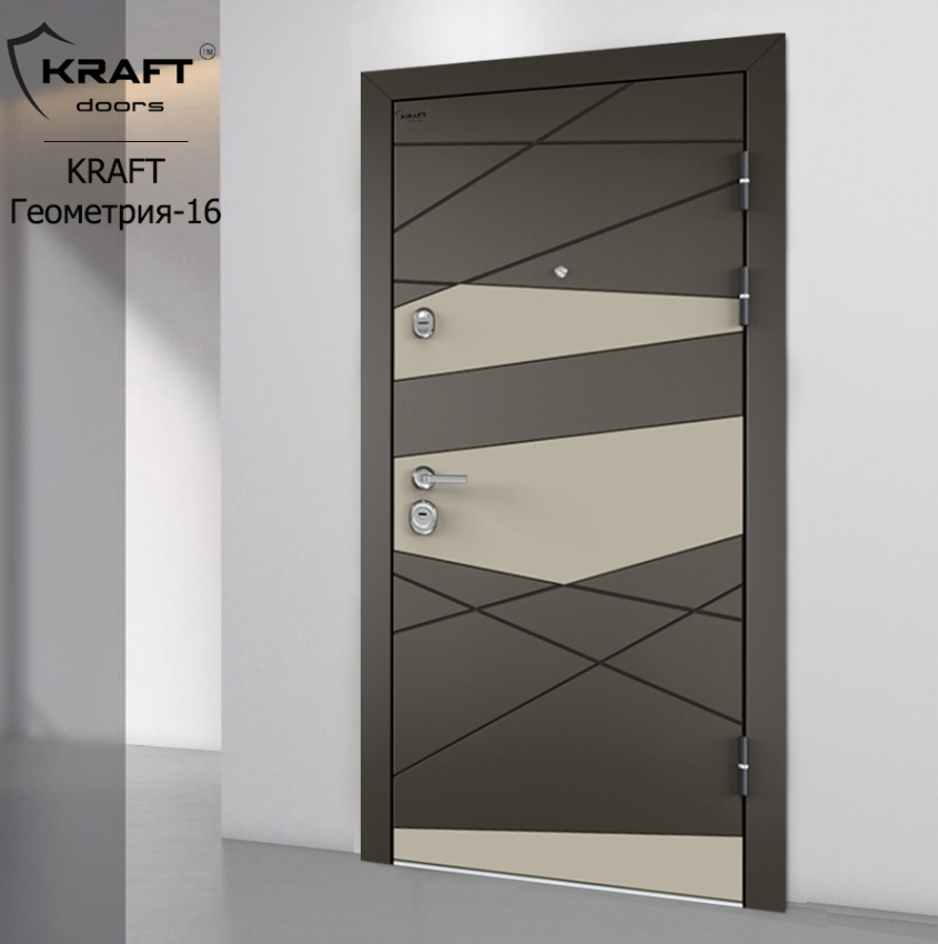 Дверь стальная KRAFT "Геометрия-16"